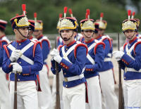 Life of the military honor guardsmen at Planalto Palace.