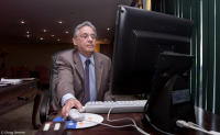 President Cardoso inside his private office at Planalto Palace.