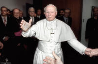Pope John Paul II on the 50th anniversary of the founding of the United Nations.