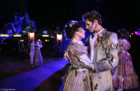 Ghost Hosts await visitors outside the Haunted Mansion at Disney's Magic Kingdom.