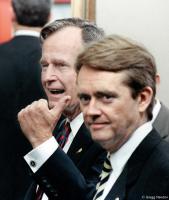 President GHW Bush and EPA Administrator William K. Reilly at the Earth Summit in Rio.