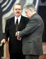 Former Brazilian Presidents Cardoso and Sarney.