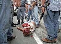 End of the line for a fleeing bank robber in Rio de Janeiro.