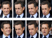 Expressions of French President Nicolas Sarkozy.